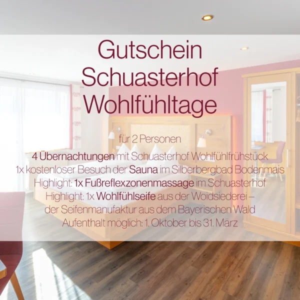 Gutschein Schuasterhof Wohlfühltage