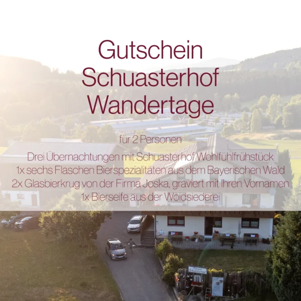 Gutschein Schuasterhof Wandertage