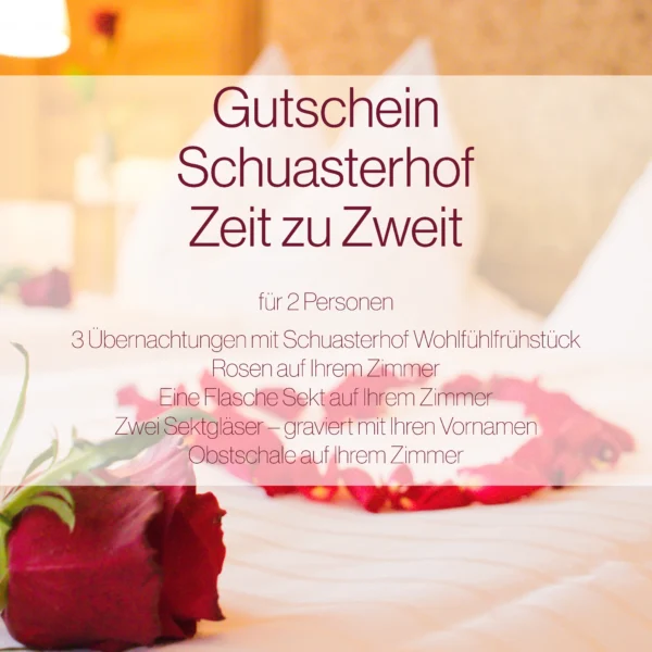 Gutschein Schuasterhof Zeit zu Zweit